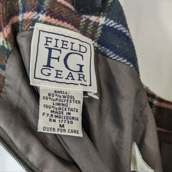 FieldGear Wool Chequered Blue and Green Multicolored Maxi Skirt - Picture 2 of 3